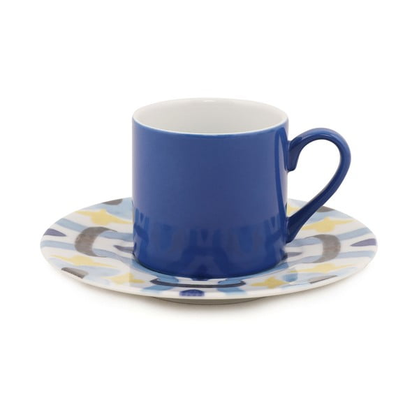 Tasīšu un apakštasīšu komplekts (4 gab.) Kütahya Porselen Geometric, 90 ml-image-4