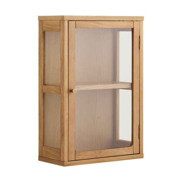 Dabīga toņa piekarināma vitrīna 40x60x20 cm Zamora – House Nordic-image-2