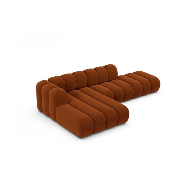Oranžs stūra dīvāns (ar kreiso stūri) Lupine – Micadoni Home-image-2