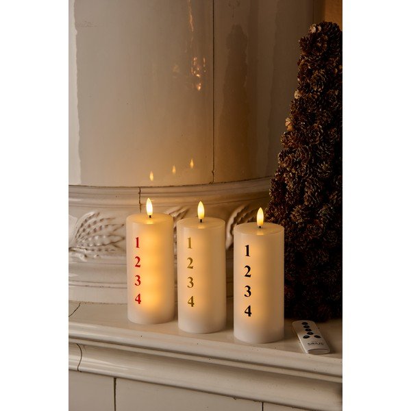 LED svece uz baterijām (augstums 15 cm)  Sille Advent – Sirius-image-3