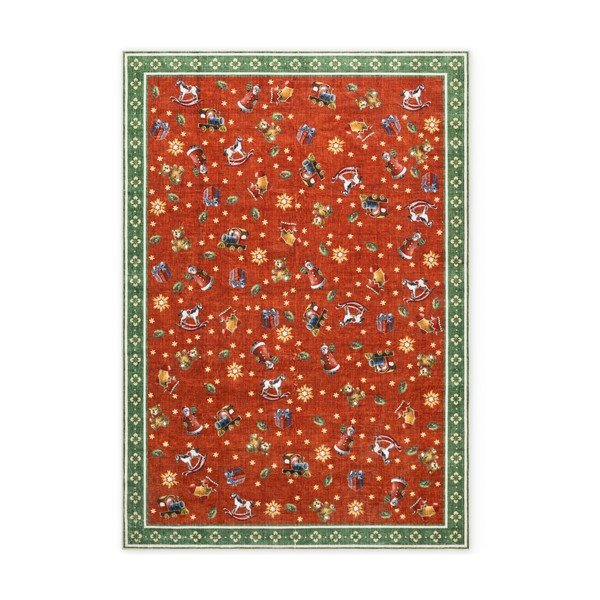 Sarkans/zaļš paklājs ar Ziemassvētku motīvu 160x230 cm Toy's Delight Nostalgic Noel Red Green – Villeroy&Boch-image-4