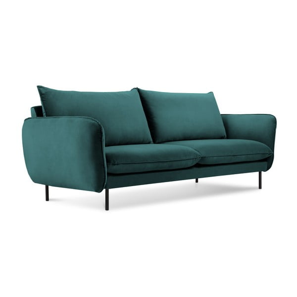 Zaļganzils samta dīvāns Cosmopolitan Design Vienna, 160 cm