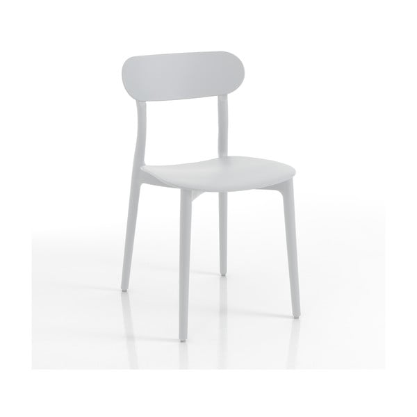 Balts plastmasas dārza krēsls Stoccolma – Tomasucci