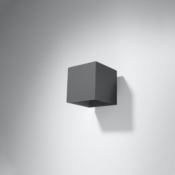 Tumši pelēka sienas lampa Geo – Sollux-image-2