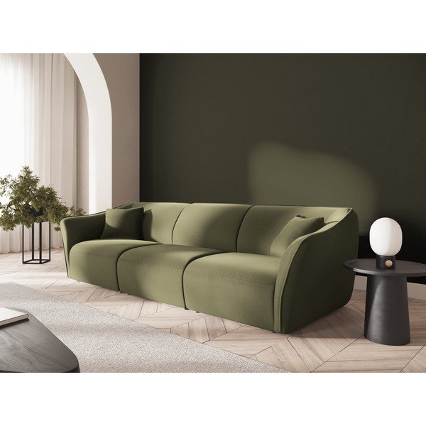Zaļš samta dīvāns 292 cm Tokyo – Cosmopolitan Design-image-1