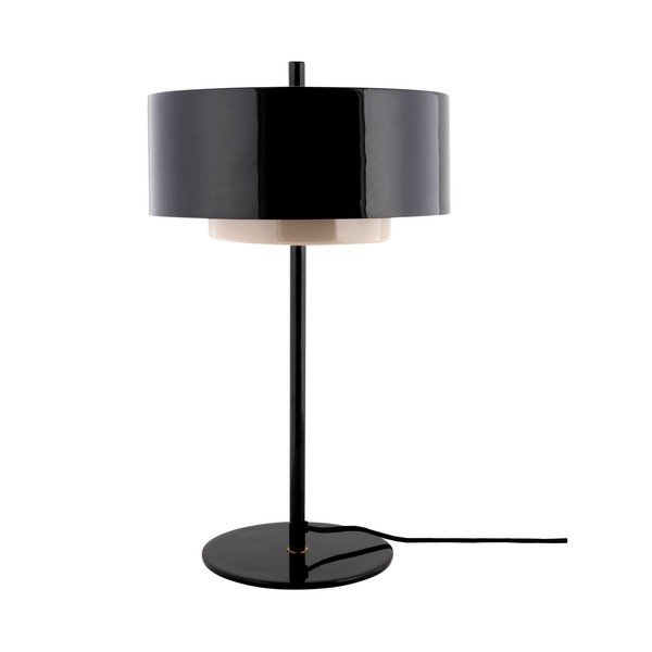 Melna metāla galda lampa (augstums 50 cm) Grato Anillo – Leitmotiv