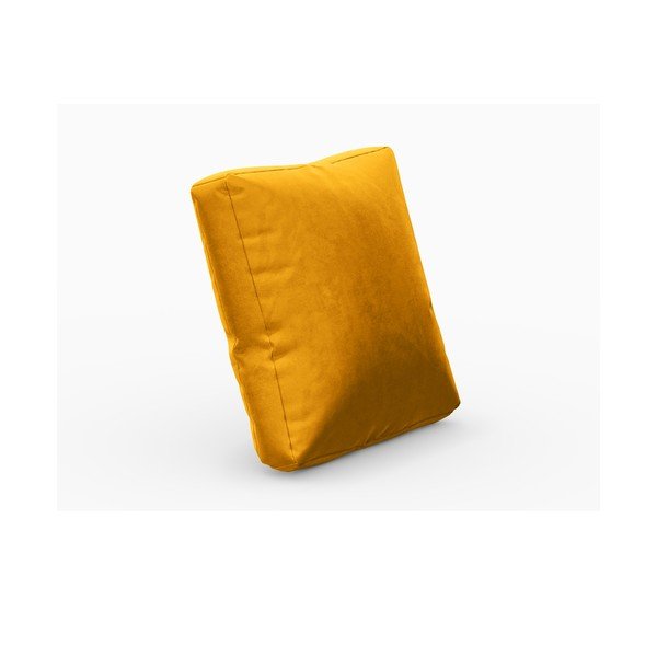 Dzeltens samta spilvens modulārajam dīvānam Rome Velvet – Cosmopolitan Design -image-1