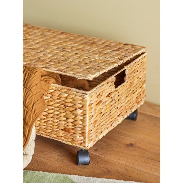 Dabīga toņa uzglabāšanas kaste bērniem no ūdens hiacintes 63x40x26 cm Nelas – Bloomingville Mini-image-2