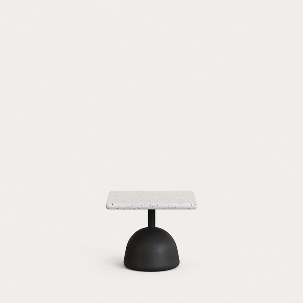 Dārza kafijas galdiņš ar teraco galda virsmu 44x44 cm Saura – Kave Home-image-2