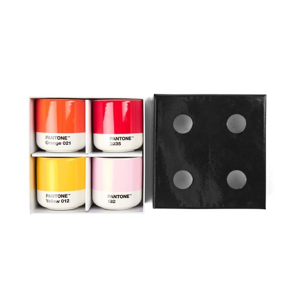 Espreso porcelāna tasītes (4 gab.) 100 ml Macchiato – Pantone-image-2