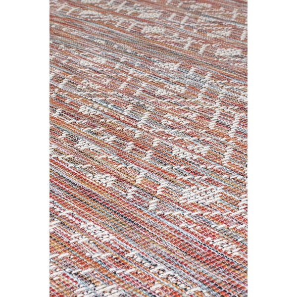 Sarkans un bēšs āra paklājs Flair Rugs Sunset, 200 x 290 cm-image-2
