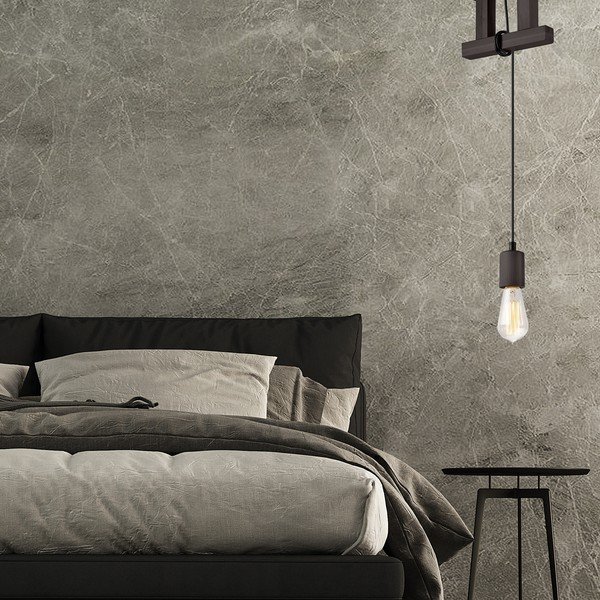 Melna piekaramā lampa Leon – LAMKUR-image-3