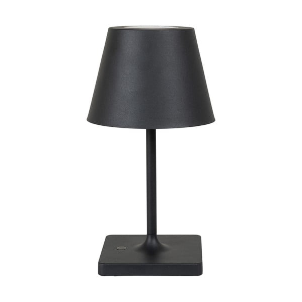 Melna LED galda lampa (augstums 30 cm) Dean – House Nordic