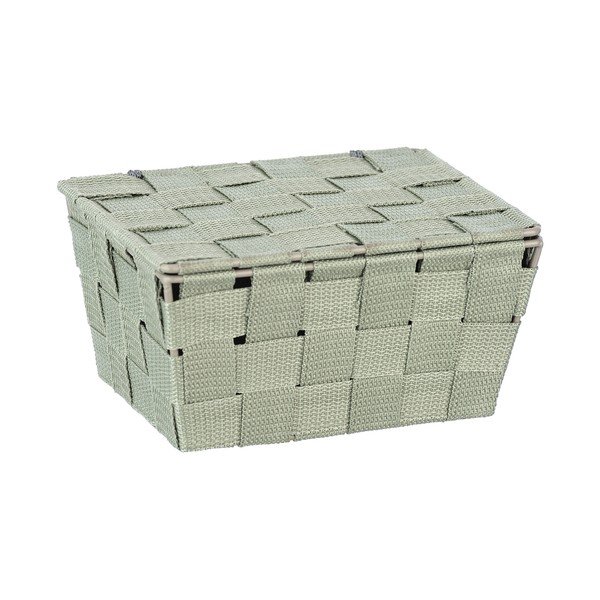 Zaļš uzglabāšanas grozs ar vāku Wenko, 14 x 19 cm-image-1