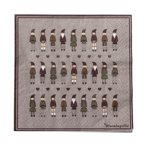 Papīra salvetes (20 gab.) 33x33 cm Niklaus – Bloomingville