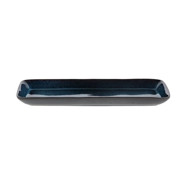 Melni zila māla servēšanas paplāte Bitz, 38 x 14 cm
