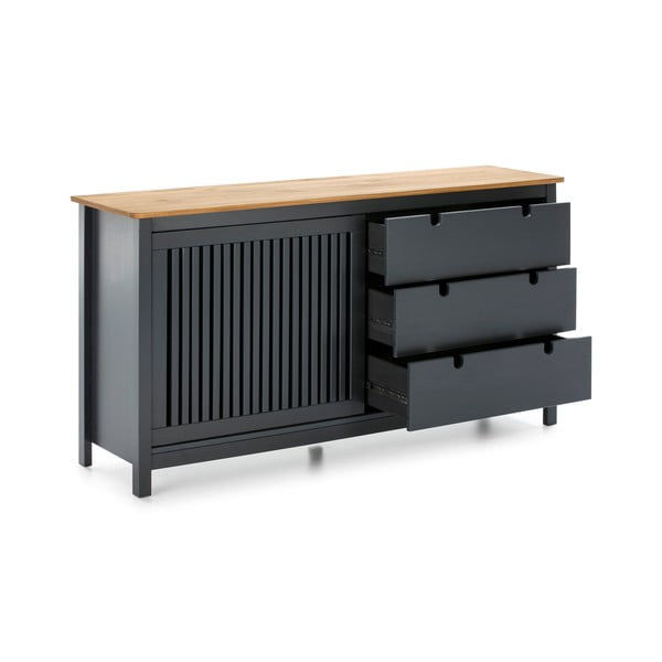 Pelēka koka kumode Marckeric Bruna-image-4