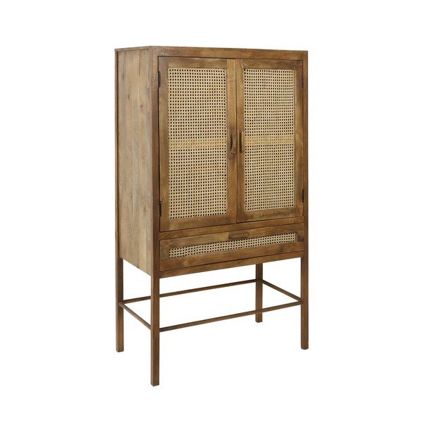 Brūna mango koka kumode 90x160 cm Nipas – Light & Living-image-2