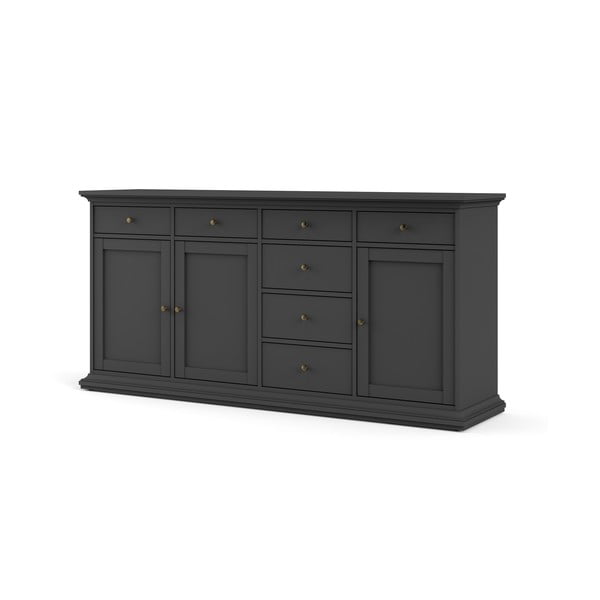 Pelēka zema kumode 189x92 cm Paris – Tvilum-image-1