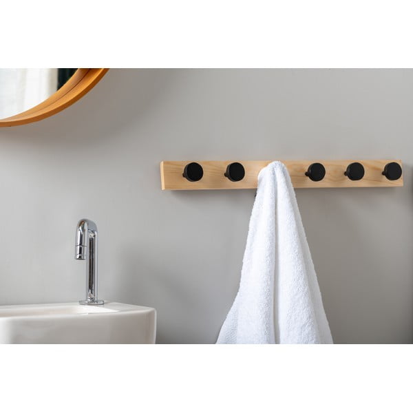 Melns priedes masīvkoka sienas pakaramais  Knobs – PT LIVING-image-1