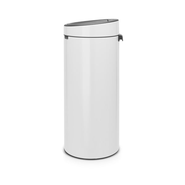 Balta ar pieskārienu atverama tērauda atkritumu tvertne 30 l Touch Bin – Brabantia