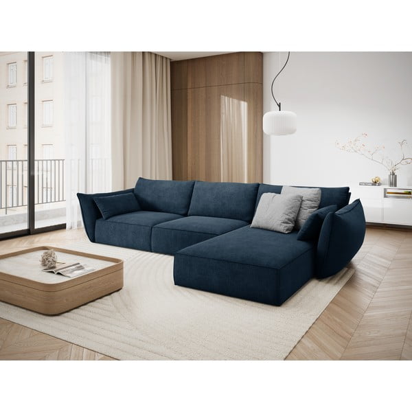 Tumši zils stūra dīvāns (labais stūris) Vanda – Mazzini Sofas-image-1