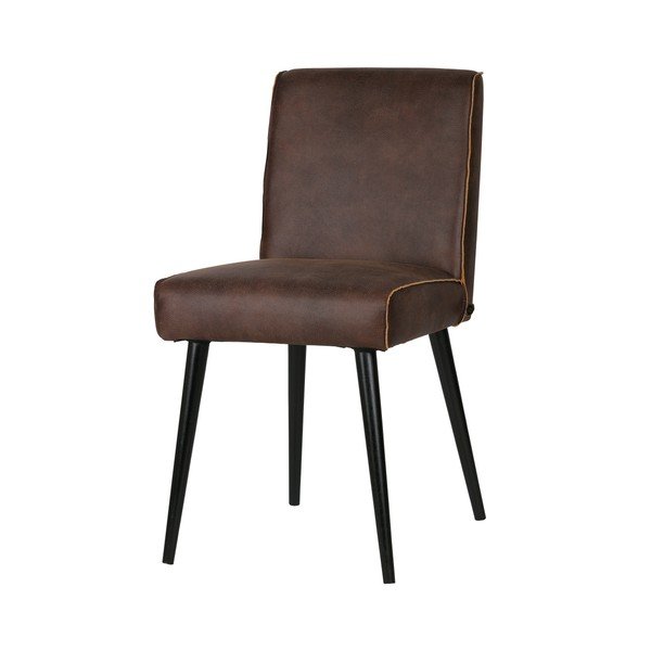 2 tumši brūnu ādas krēslu komplekts BePureHome Revolution-image-1