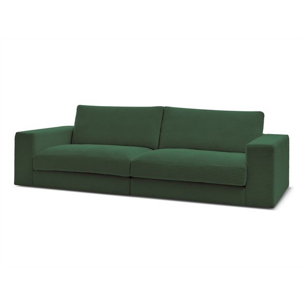 Tumši zaļš velveta dīvāns 274 cm Leonard – Bobochic Paris-image-3