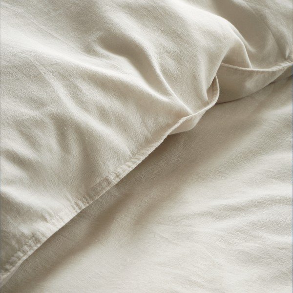 Krēmkrāsas divguļamā/īpaši gara gultas veļa 230x220 cm Relaxed – Content by Terence Conran-image-2