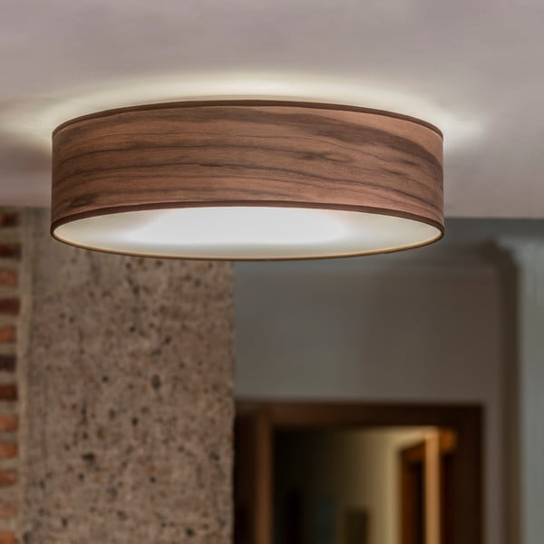 Griestu lampa no dabīgā valriekstu finiera Sotto Luce TSURI L, ⌀ 40 cm-image-1