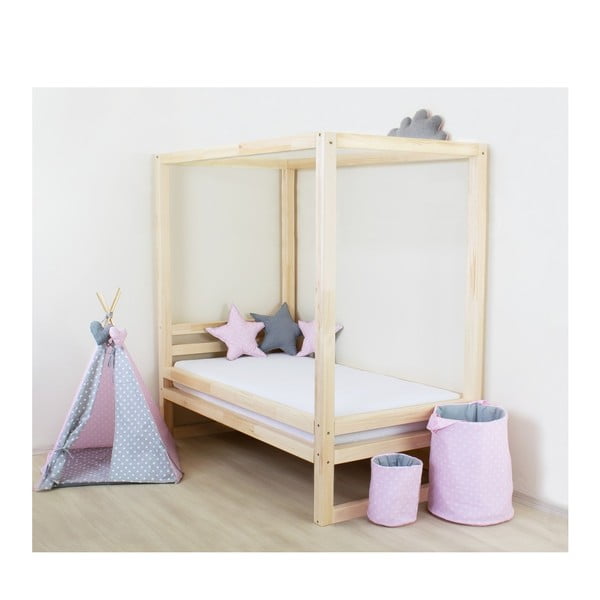 Koka vienguļamā gulta Benlemi Baldee Natura, 190 x 80 cm-image-1