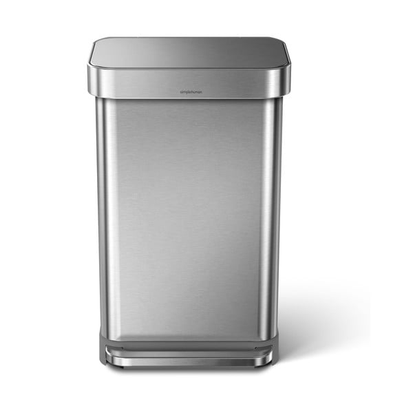 Sudraba krāsas matēta atkritumu tvertne 45 l – simplehuman-image-3