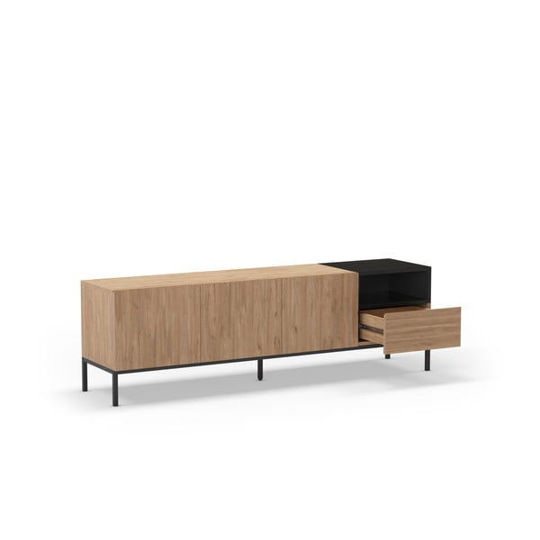 Dabīga toņa TV galdiņš 180x55 cm Cailin – Marckeric-image-3