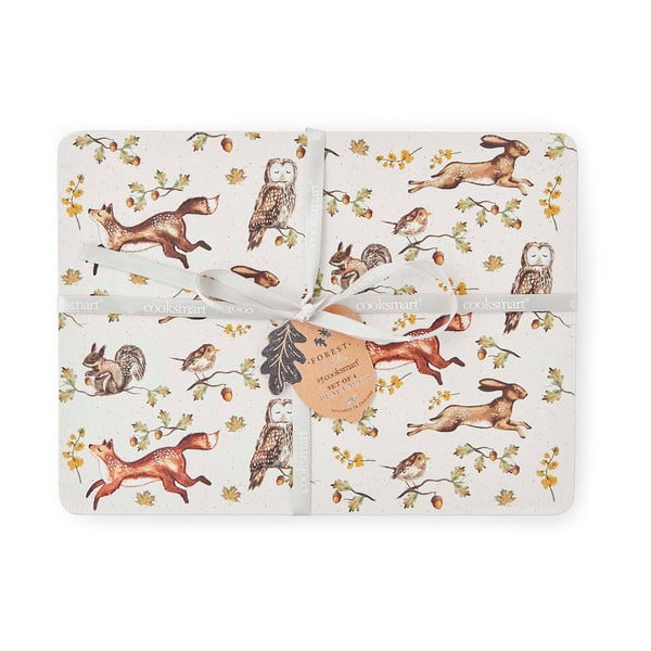 Korķa galda paliktņi (4 gab.) 21x29 cm Forest Fable – Cooksmart ®