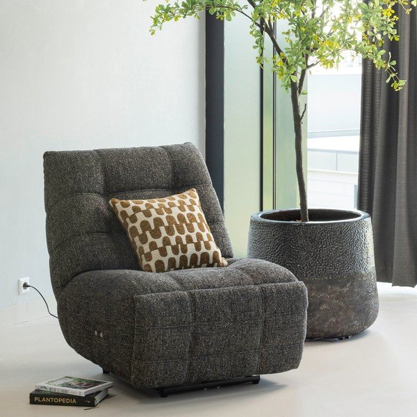 Antracīta pelēks atgāžams relaksējošs atpūtas krēsls Hein – WOOOD-image-1