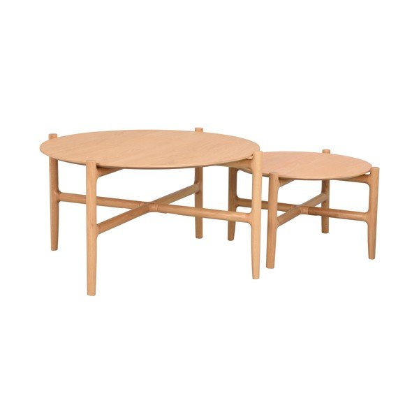 Dabīgā ozola glabāšanas galds ø 80 cm Holton - Rowico-image-4