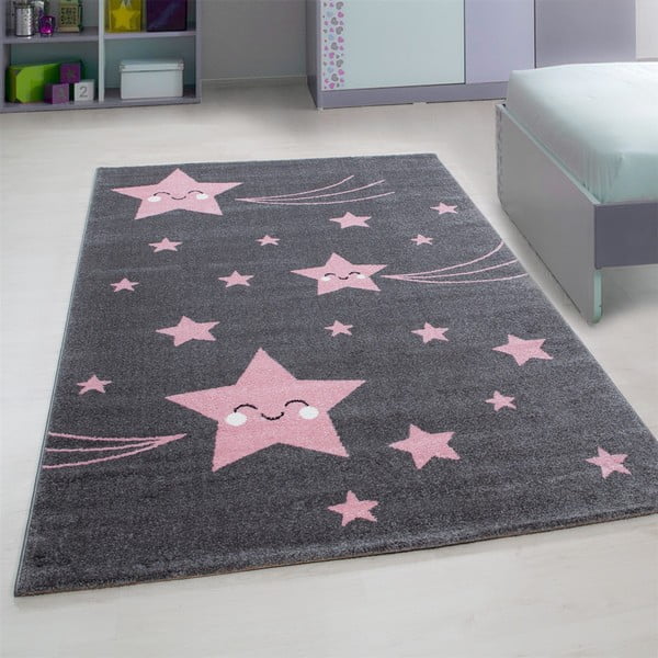 Rozā/pelēks bērnu paklājs 160x230 cm Kids – Ayyildiz Carpets-image-1