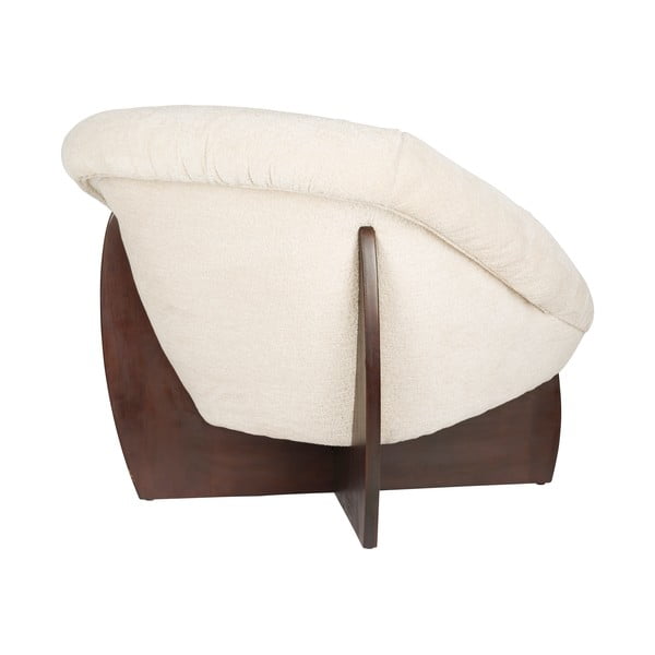 Bēšs atpūtas krēsls no buklē auduma Emilius – Dutchbone-image-4