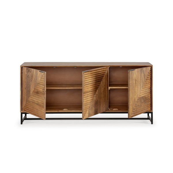 Dabīga toņa mango masīvkoka kumode 170x79x40 cm Nereida – MOME-image-3