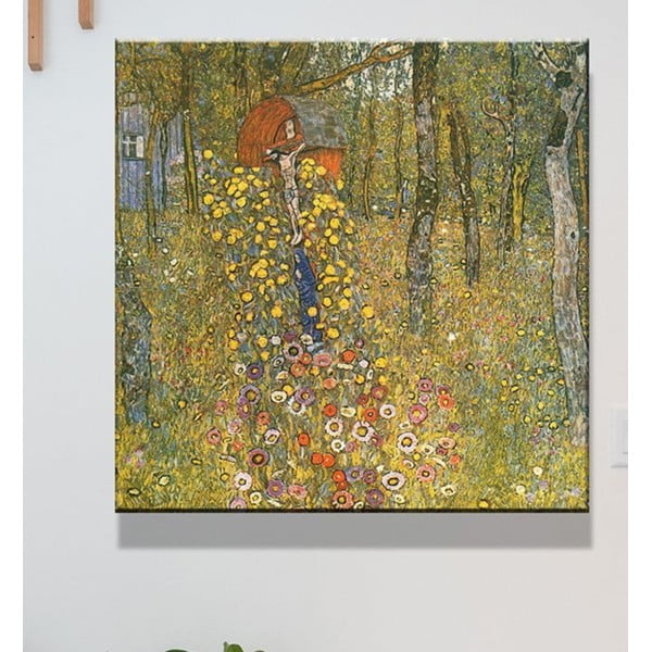 Gleznas reprodukcija Gustav Klimt – Farm Garden With Crucifix , 45 x 45 cm-image-1