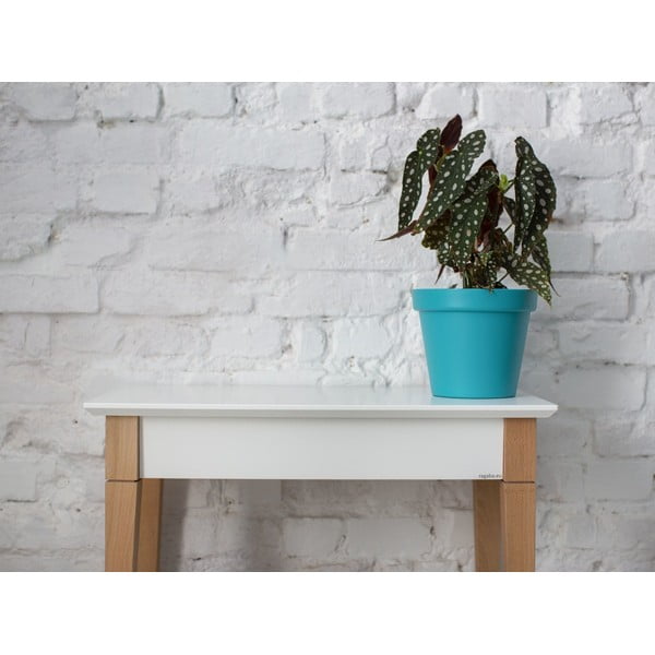 Balts konsoles galds Ragaba Mimo, platums 65 cm-image-4