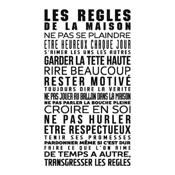 Ambiance franču valodas teksta uzlīme