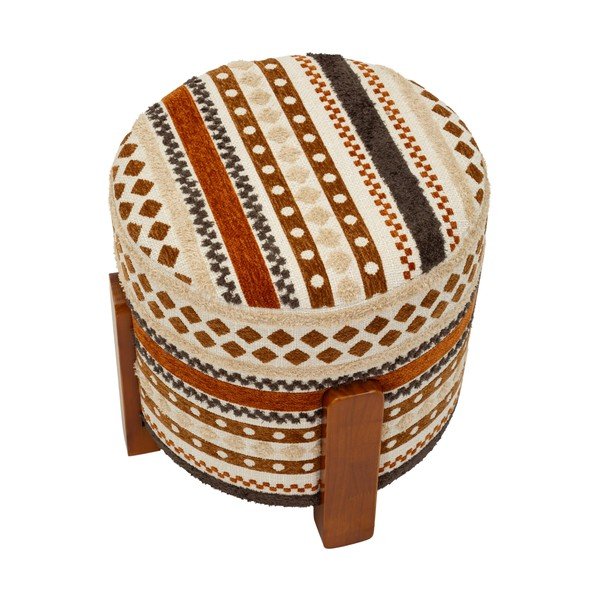 Brūns/bēšs pufs Ethnic  – Mauro Ferretti-image-2
