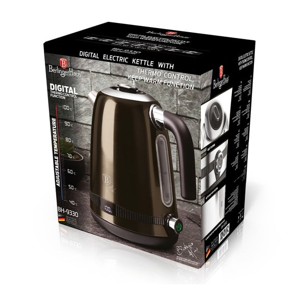 Brūna tējkanna 1,7 l Shiny Black Collection – BerlingerHaus-image-4