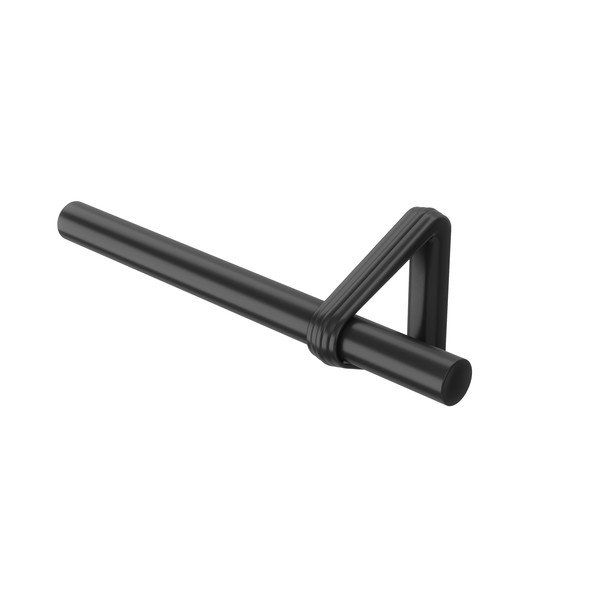 Matēti melna tērauda pagarināma aizkaru stanga 107 - 305 cm Trinity – Umbra