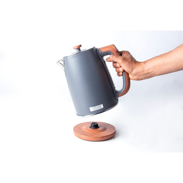 Tumši pelēka elektriskā tējkanna 1,7 l Dorchester – Haden-image-4