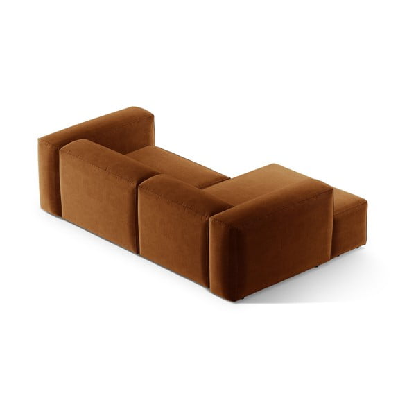 Ķieģeļu sarkans stūra dīvāns (ar kreiso stūri/ar zvilni) Bergamo – Cosmopolitan Design-image-4