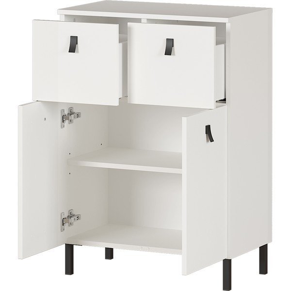 Balts skapis Germania Tulsa, augstums 86 cm-image-2