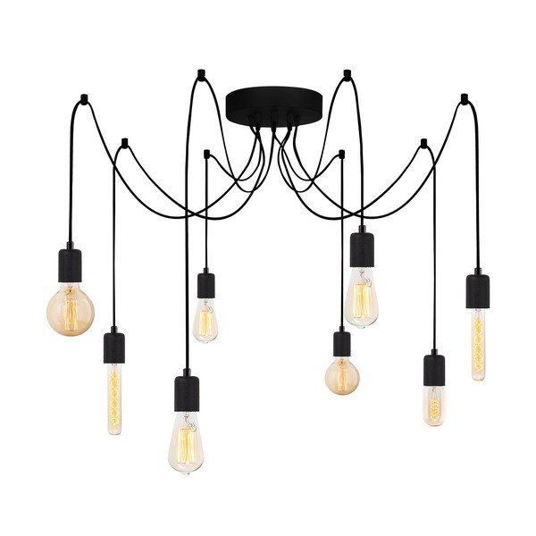 Melna piekaramā lampa Kabluni – Opviq lights-image-2