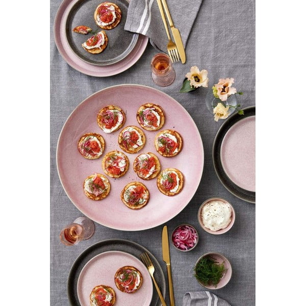 Rozā/pelēks akmensmasas šķīvis ø 27 cm Gastro Grey/Light Pink – Bitz-image-4